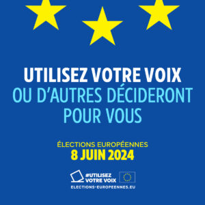 Utilisez votre voix ou d'autres décideront pour vous, Slogan pour la campagne du 8 juin